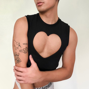 Men's Sexy Love Hollow Chic Vest