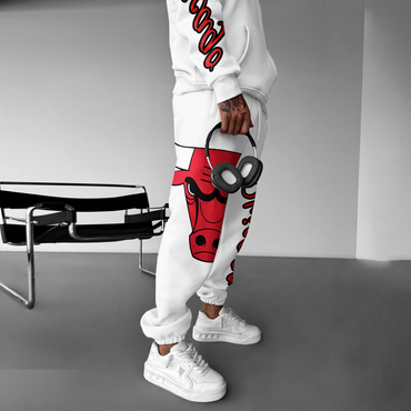 Men's Street Style Basketball Print Chic Sweatpants