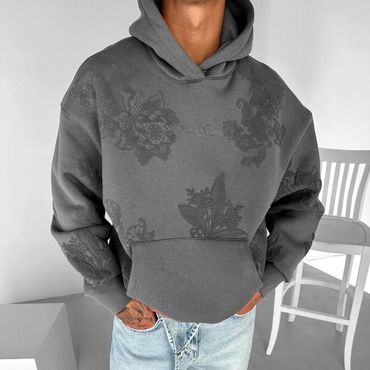 Unisex Printed Relaxed Chic Hoodie