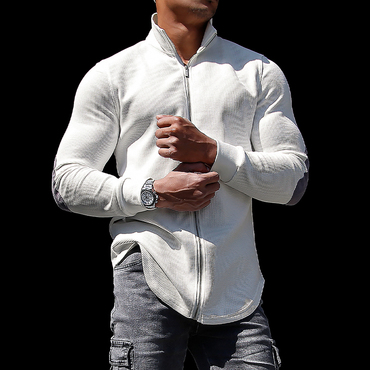 Men's Casual Sports Long-sleeved Chic Fitness Training T-shirt Outdoor Running Top Casual Slim-fit Base Shirt Jacket Men's Sl