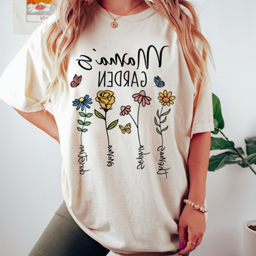 Women's Floral Print Cotton Chic Casual T-shirt