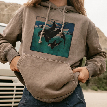 Summer Retro Surf Casual Chic Hoodie