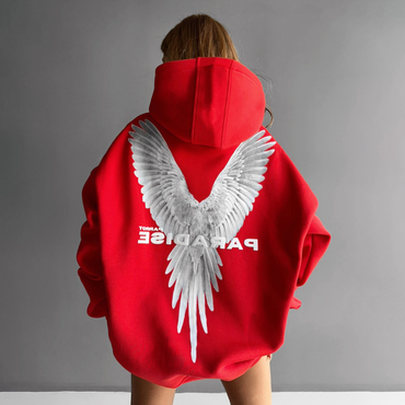 Oversize Parrot Hoodie Chic