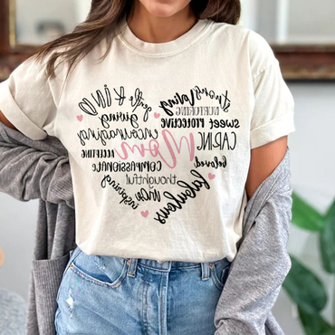 Women's Mother's Day Printed Chic Casual T-shirt