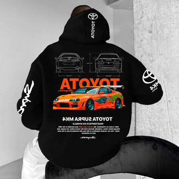 Unisex Oversized Tyt Supra Chic Mk4 Sports Car Streetwear Hoodie