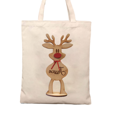 Moose Christmas Gift Tote Chic Bag Canvas Bag