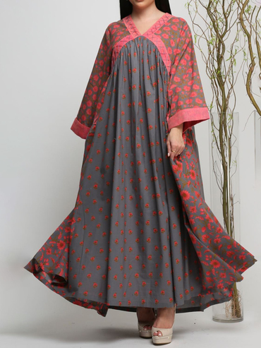 Stylish Printed Robe Chic Dress