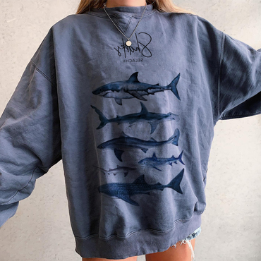 Summer Retro Surf Casual Chic Sweatshirt