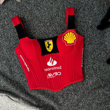 F1 Driver Ferrari Corset Chic Top