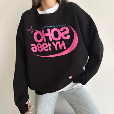 Oversized Unisex Preppy Chic Sweatshirt