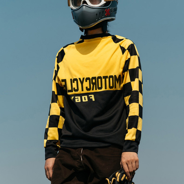 Retro Summer Quick-drying Motorcycle Chic Long-sleeved T-shirt