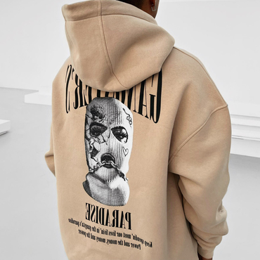 Oversized Men's Casual Fashion Chic Printed Hoodie Sweatshirt